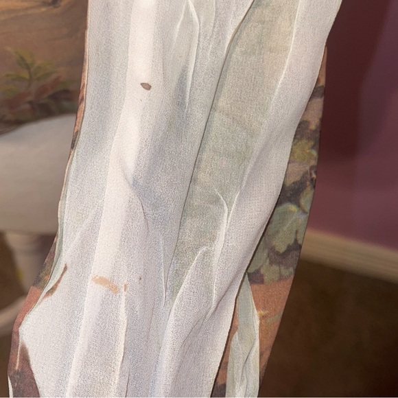 Vintage 90s y2k fairy euro chiffon top shirt fairycore cottage renaissance - Picture 4 of 9